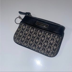 Fossil Mongram All Over Print Key & Card Holder